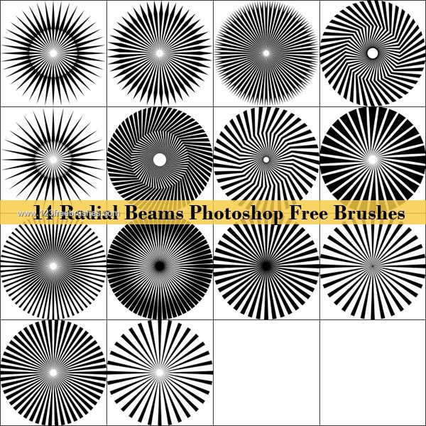 Radial Beams Free Photoshop Brushes Radial Beams Free Photoshop Brushes Photoshop Free Brush