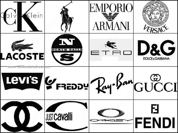 Free Fashion Logos Brushes | Photoshop Free Brushes | 123Freebrushes