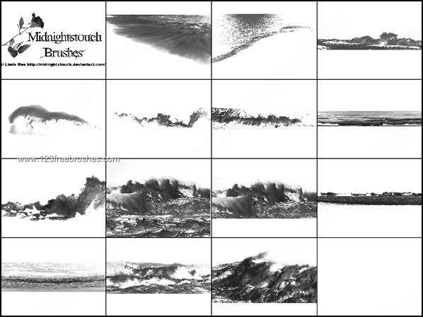 photoshop water brushes