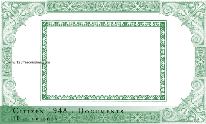 certifcate border