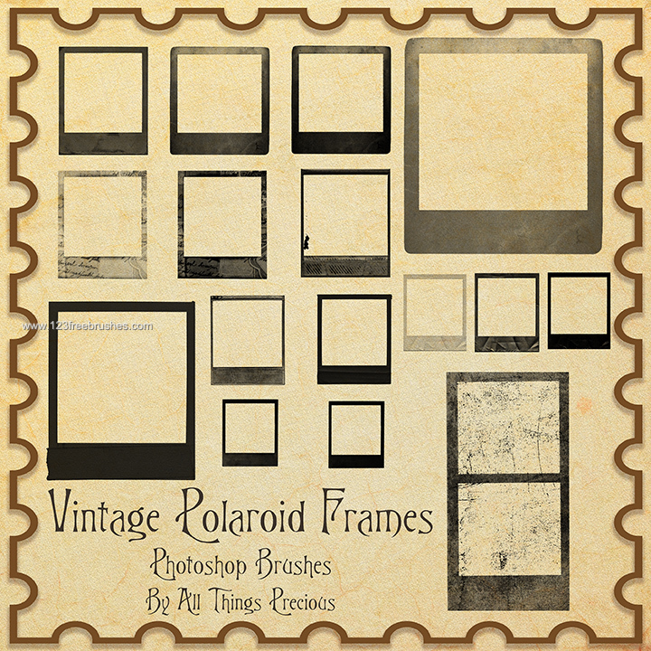vintage polaroid frames template adobe photoshop brushes cs3 vintage polaroid template