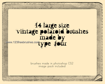 vintage polaroid template