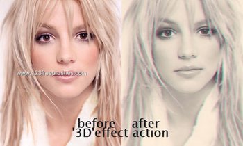 3D Photoshop Actions