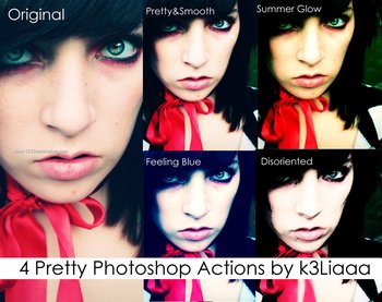4 Pretty Effect Photoshop Action