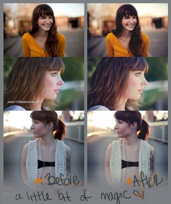a little bit of magic effect photoshop action