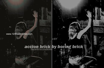 Accion Brick By Boring Brick Effect Photoshop Action