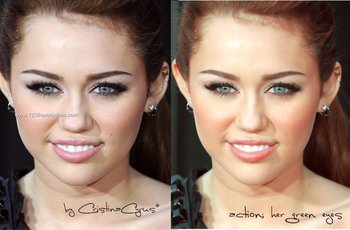 Action Her Green Eyes