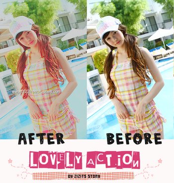 Action Lovely Girl
