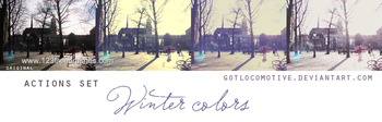 Actions Set Winter Color