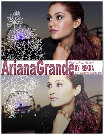 Ariana Grande effect photoshop action