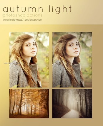 Autumn Light Effect Photoshop Actions