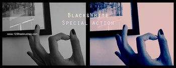 Black And White Colour effect photoshop action