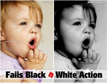 Black And White effect photoshop action