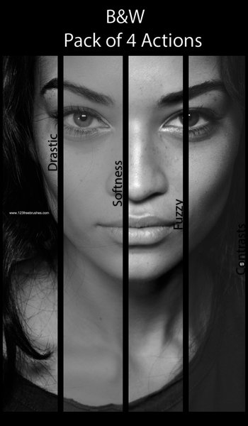 Black And White effect photoshop action