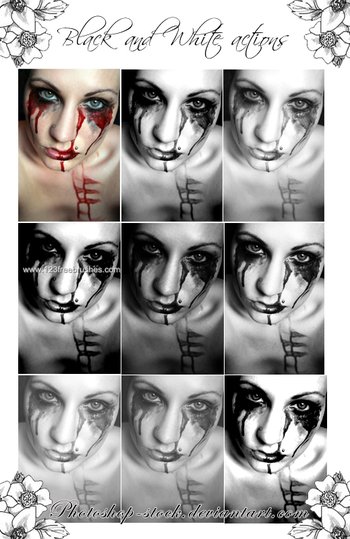 Black And White effect photoshop action