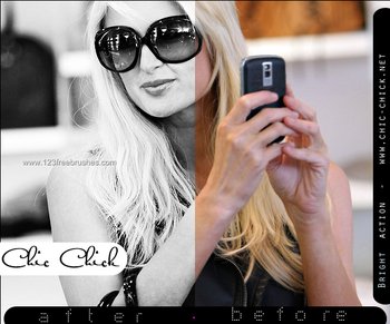 Black And White effect photoshop action