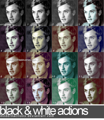 Black And White effect photoshop action