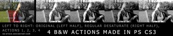 Black And White effect photoshop action