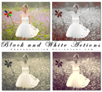Black And White effect photoshop action