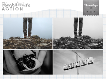 Black And White effect photoshop action