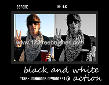 Black And White effect photoshop action