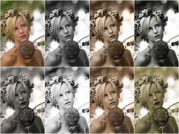 Black And White Sepia effect photoshop action