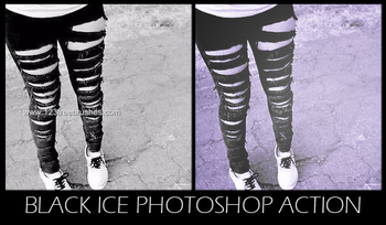 Black Ice effect photoshop action