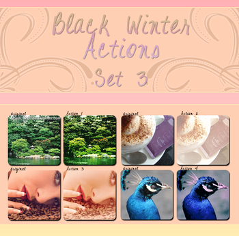 Black Winter Atn Set Photoshop Action