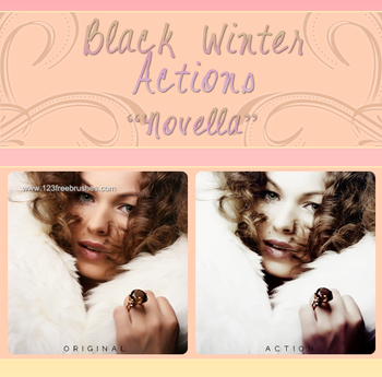 Black Winter Novella Photoshop Action
