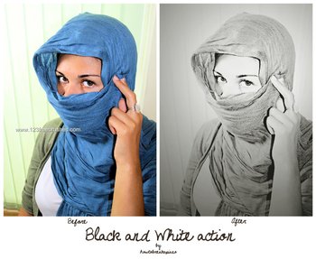 Blackwhite effect photoshop action