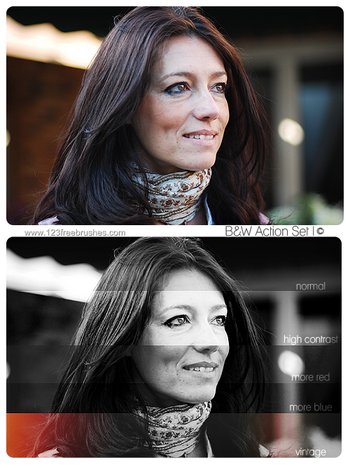 Blackwhite Set Effect Photoshop Action