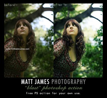 Blast Photoshop Action