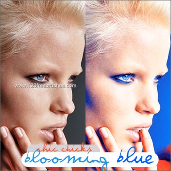 Blooming Blue Photoshop Action