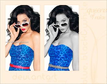 Blue Black And White Photoshop Action