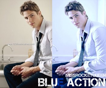 Blue Effect Photoshop Action