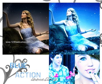 Blue Effect Photoshop Action