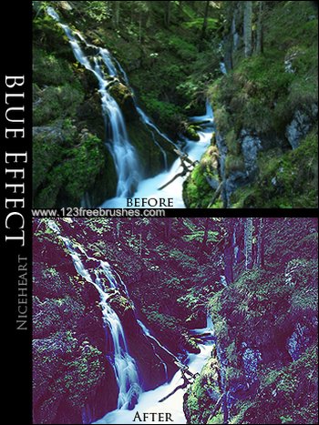 Blue Effect Photoshop Action