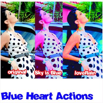 Blue Heart Photoshop Action