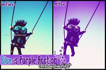 Blue Is Purple effect photoshop action