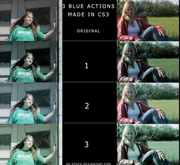 Blue Photoshop Action