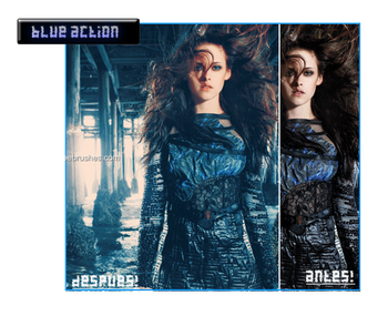 Blue Photoshop Action