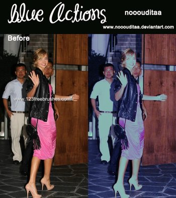Blue Photoshop Action
