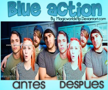 Blue Photoshop Action