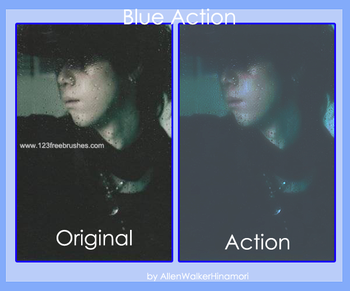 Blue Photoshop Action