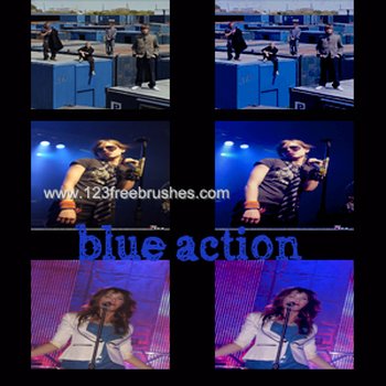 Blue Photoshop Action