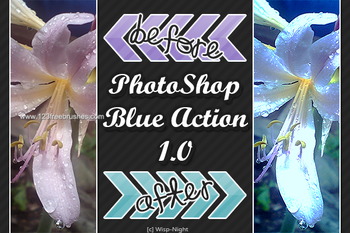 Blue Photoshop Action