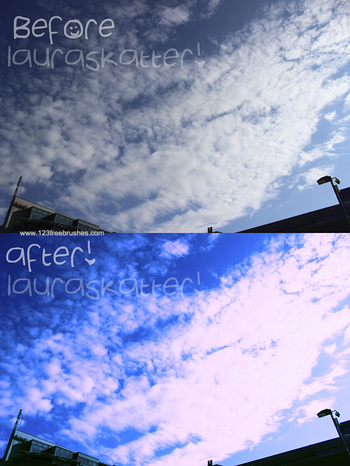 Blue Sky Photoshop Action