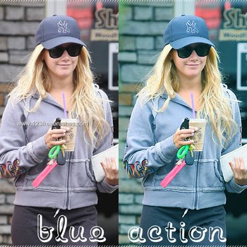 Bluecool effect photoshop action