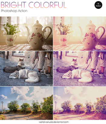 Bright Colorful Photoshop Action