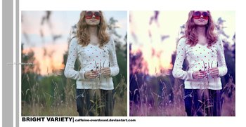 Bright Variety effect photoshop action